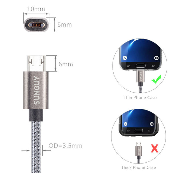 Reversible Micro USB Cable