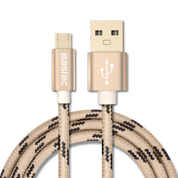Micro USB Fast Charging Metal Shell Gold-plated Cable